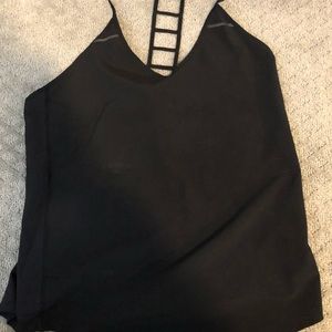 Lululemon tank top, jacket, and black align crops